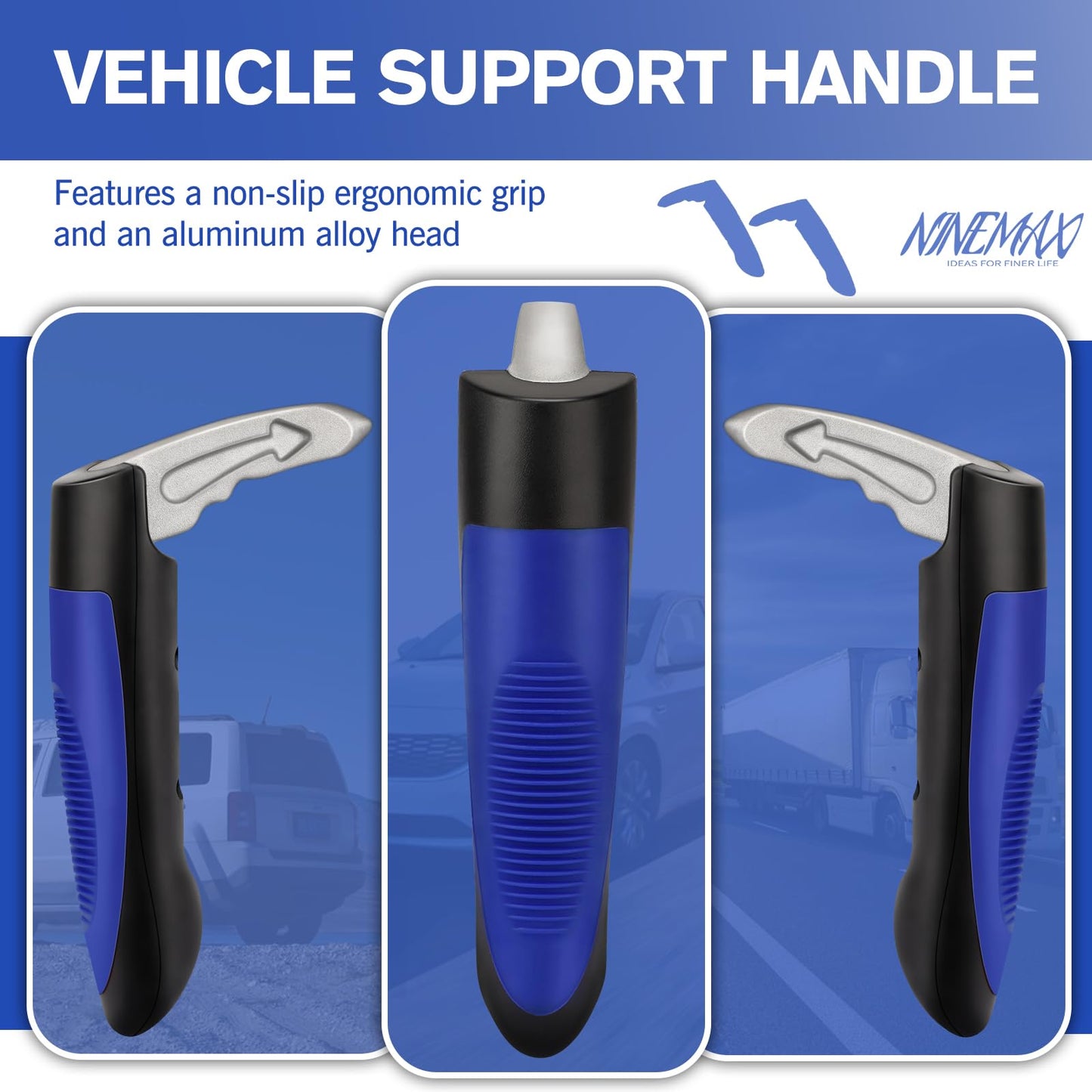 NINEMAX Autotürgriff für ältere Menschen, Einstiegshilfe für Autos, Haltegriffe für Autos, tragbarer Autotürstock für Senioren, Behinderte (1 Stück)