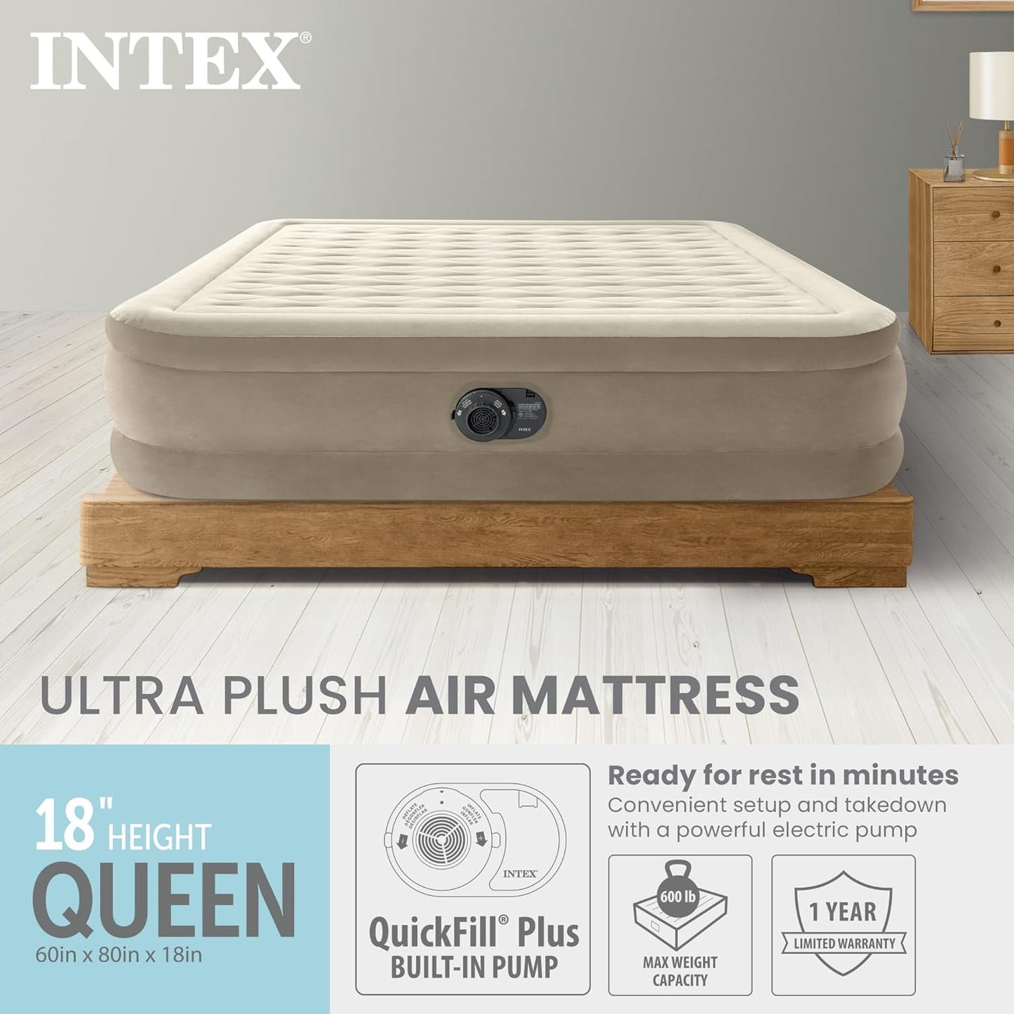 Intex Dura-Beam Deluxe Ultra Plush Air Mattress Review