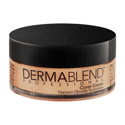 Dermablend Cover Crème Full Coverage Foundation Makeup, Hydrating Cream Concealer for Dark Circles and Blemishes, Maximum Coverage with Mineral Sunscreen SPF 30, 1 OZ