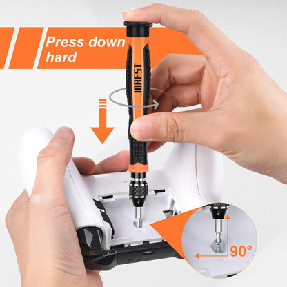 JOREST 40Pcs Small Precision Screwdriver Set, Mini Tool Kit with Torx T5 T6 T8 T9, Triwing Y00, Star Pentalobe, Repair for Ring Doorbell, Laptop, PC, Switch, PS5, Xbox, MacBook, iPhone, Watch, Glasses