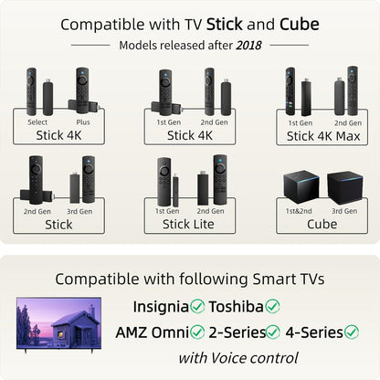 ORQRQO Replacement Remote for Fire Series and Smart TVs