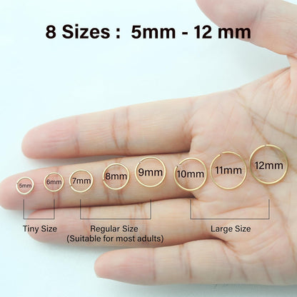 Thin Nose Rings Hoops for Women/Men: A Simple yet Elegant Addition