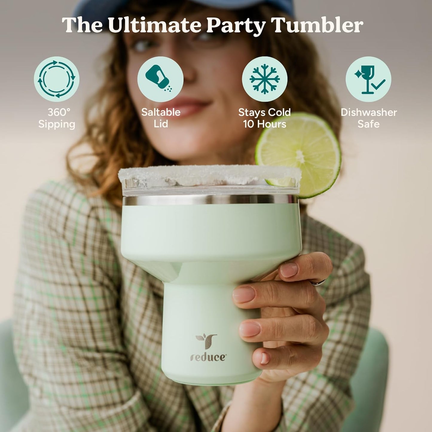 REDUCE Saltini 16 oz Cocktail Tumbler - A Game-Changer for Parties