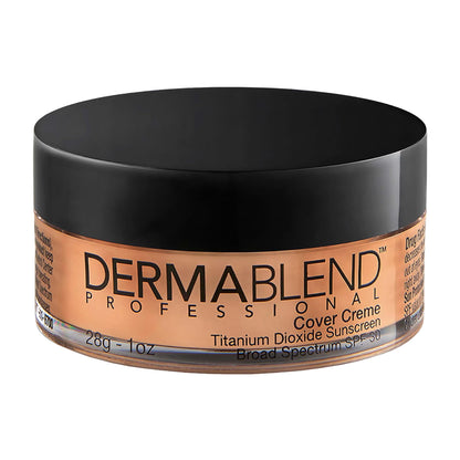Dermablend Cover Crème Full Coverage Foundation Makeup, Hydrating Cream Concealer for Dark Circles and Blemishes, Maximum Coverage with Mineral Sunscreen SPF 30, 1 OZ