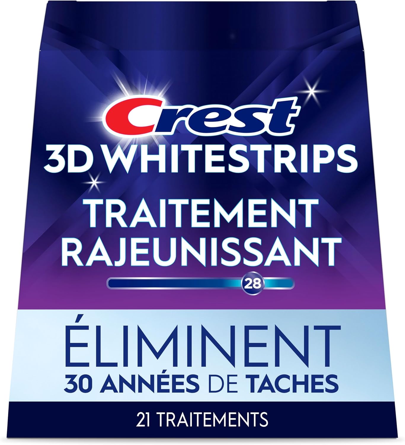 Crest 3D Whitestrips Age Renew Zahnaufhellungs-Kit für zu Hause, 21 Anwendungen, 28 Stufen weißere Zähne