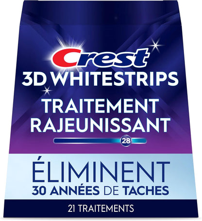 Crest 3D Whitestrips Age Renew Zahnaufhellungs-Kit für zu Hause, 21 Anwendungen, 28 Stufen weißere Zähne