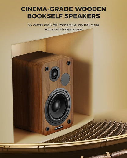 Upgrade Your Sound: MEVOSTO Active Bookshelf Speakers Review