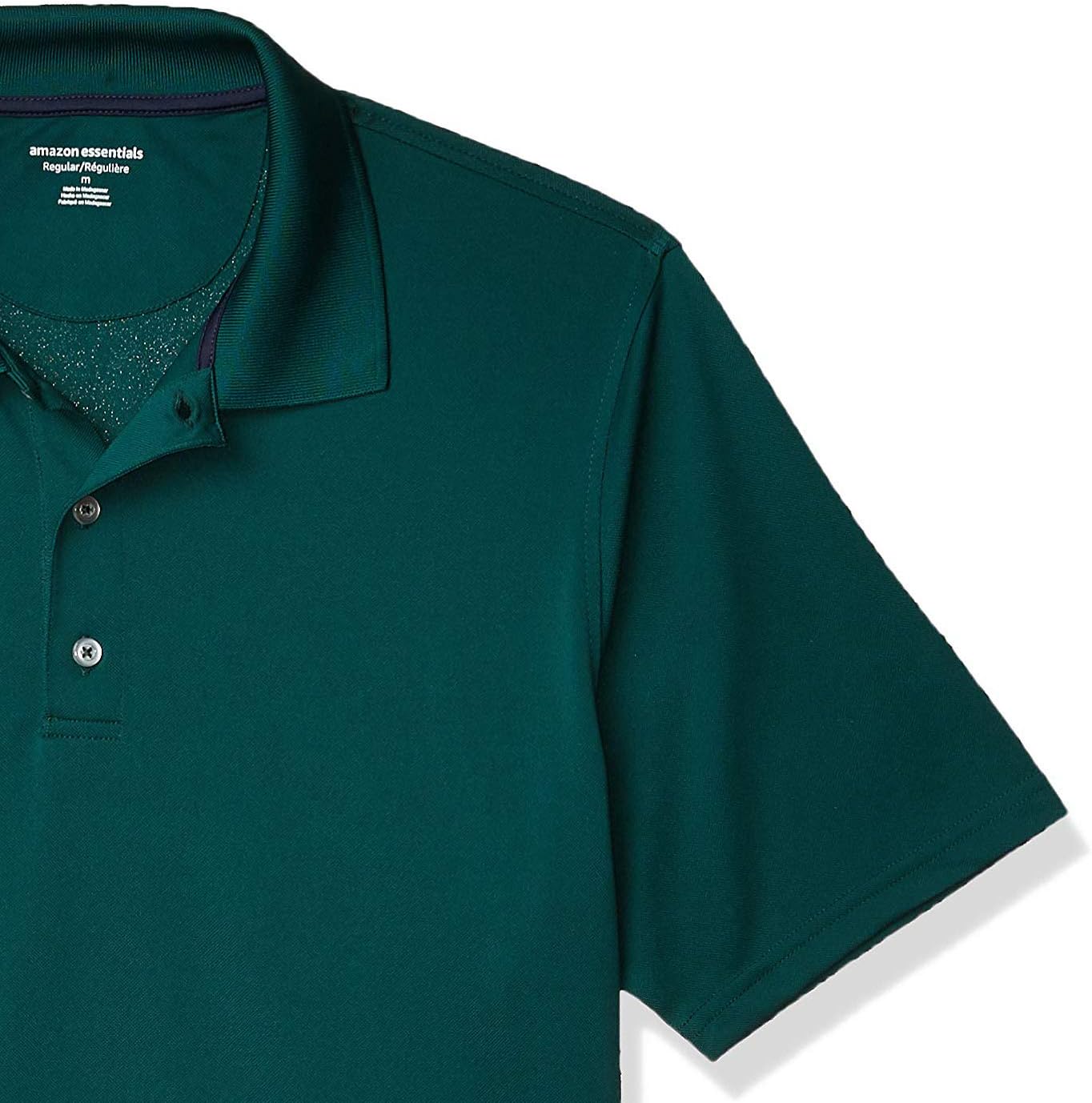 Amazon Essentials Mens Regular-Fit Quick-Dry Golf Polo Shirt (Available in Big & Tall)