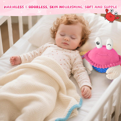 Babyspielzeug 6-12 Monate, Musikalisches Krabbelkrebs Plüschtier - 40 Lieder & Aufnahmefunktion, Tanzendes Laufendes Hüpfendes Bauchzeit Spielzeug, Sensorisches Spielzeug für Kleinkinder 1-3, Geburtstagsgeschenke für Säuglinge