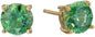 Amazon Essentials Yellow Gold Plated, Platinum or Rose Gold Plated Sterling Silver Infinite Elements Cubic Zirconia Stud Earrings | White, Blue, Green, or Pink Cubic Zirconia