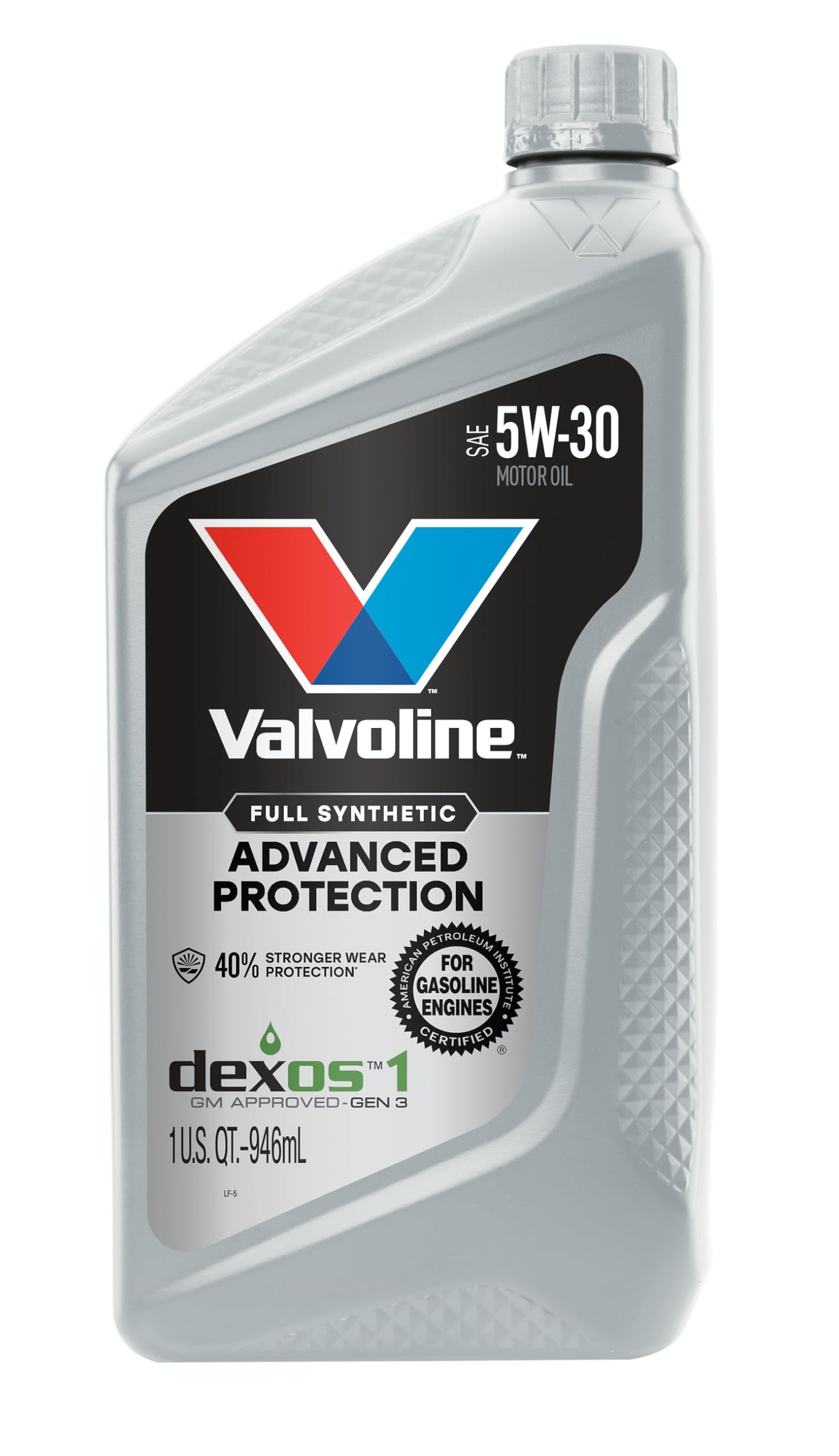 Valvoline Advanced Full Synthetic SAE 0W-20 Motor Oil 5 QT