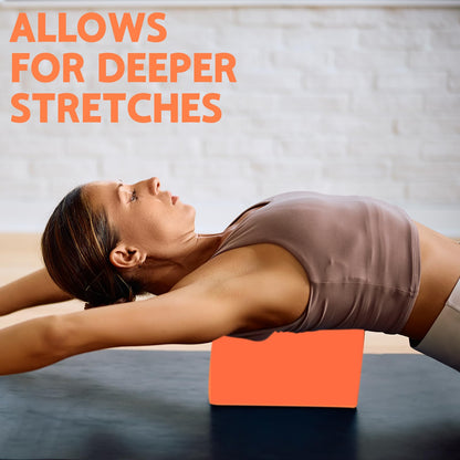 MBKHFLL (Lila-2er-Pack) Yoga-Block – Stützender latexfreier EVA-Schaumstoff – Weiche, rutschfeste Oberfläche mit abgeschrägten Kanten für Yoga, Pilates, Meditation – Yoga-Zubehör für Stabilität, Gleichgewicht, Vertiefung von Dehnungen