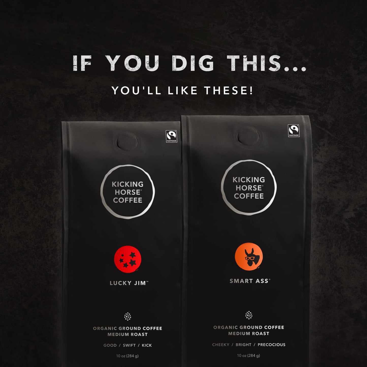 Kicking Horse Kaffee, Three Sisters, e, Mittlere Röstung, Gemahlen, 283 g – Zertifizierter Bio-Kaffee, Fairtrade, Koscher
