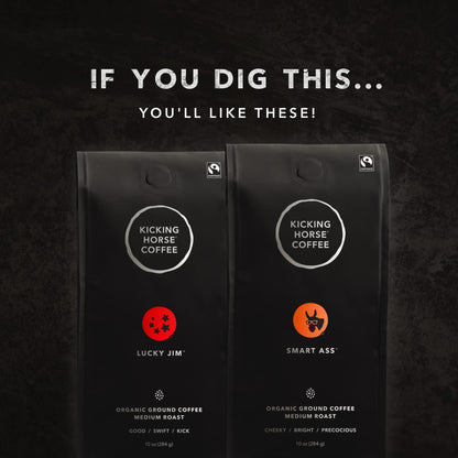 Kicking Horse Kaffee, Three Sisters, e, Mittlere Röstung, Gemahlen, 283 g – Zertifizierter Bio-Kaffee, Fairtrade, Koscher