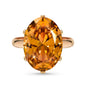 Linawe Cubic Zirconia Imitation Diamond Moissanite Rings for Women, 14K Gold/Rose Gold/Silver Adjustable Chunky Ring, Costume Rhinestone Jewelry for Wedding Engagement
