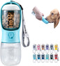 Cibaabo Dog Water Bottle with Food Container, Travel Puppy Water Bowl, Portable Pet Dispenser, Dog Gift Stuff Accessories Items, Puppy Essentials Necessities for Yorkie Cat Walking and Hiking