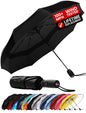 Repel Windproof Travel Umbrella - Compact & Withstands Winds up to 100MPH , Strongest Premium Auto Folding Umbrella for Rain and Sun - Durable, Light & Portable for Women & Men , Fits Backpack & Cars