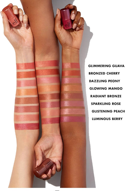 e.l.f. Monochromatic Multi Stick, luxuriös cremige & verblendbare Farbe, für Augen, Lippen & Wangen, Dazzling Peony, 0.17 Oz (5 g)
