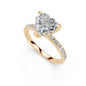 Heart Cut Lab Grown Diamond IGI Certified 3 Prong Hidden Halo Engagement Anniversary Wedding Ring in 14K Gold, Platinium for Women (1.0-5.0 Ct, F-G Color, VS1-VS2 Clarity)