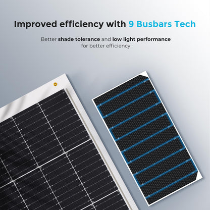 Renogy Flexible Solar Panel 50 Watt 12 Volt Monocrystalline Ultra-Flexible Bendable Mono Off-Grid Charger for Marine RV Cabin Van Car Boat Curve Surfaces