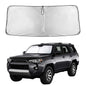 EcoNour Car Windshield Sunshade | Blocks 99% Heat & Keeps Interior Cool | Universal Fits Cars, SUVs, Trucks | Automotive Sun Screen, Visor & Car Accessories for Summer | Medium (64x32 Inches)