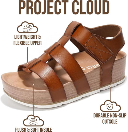 Step into Comfort: Project Cloud Platform Sandals for Women