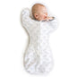 SwaddleDesigns Swaddle Sack with Arms Up Half-Length Sleeves and Mitten Cuffs,
