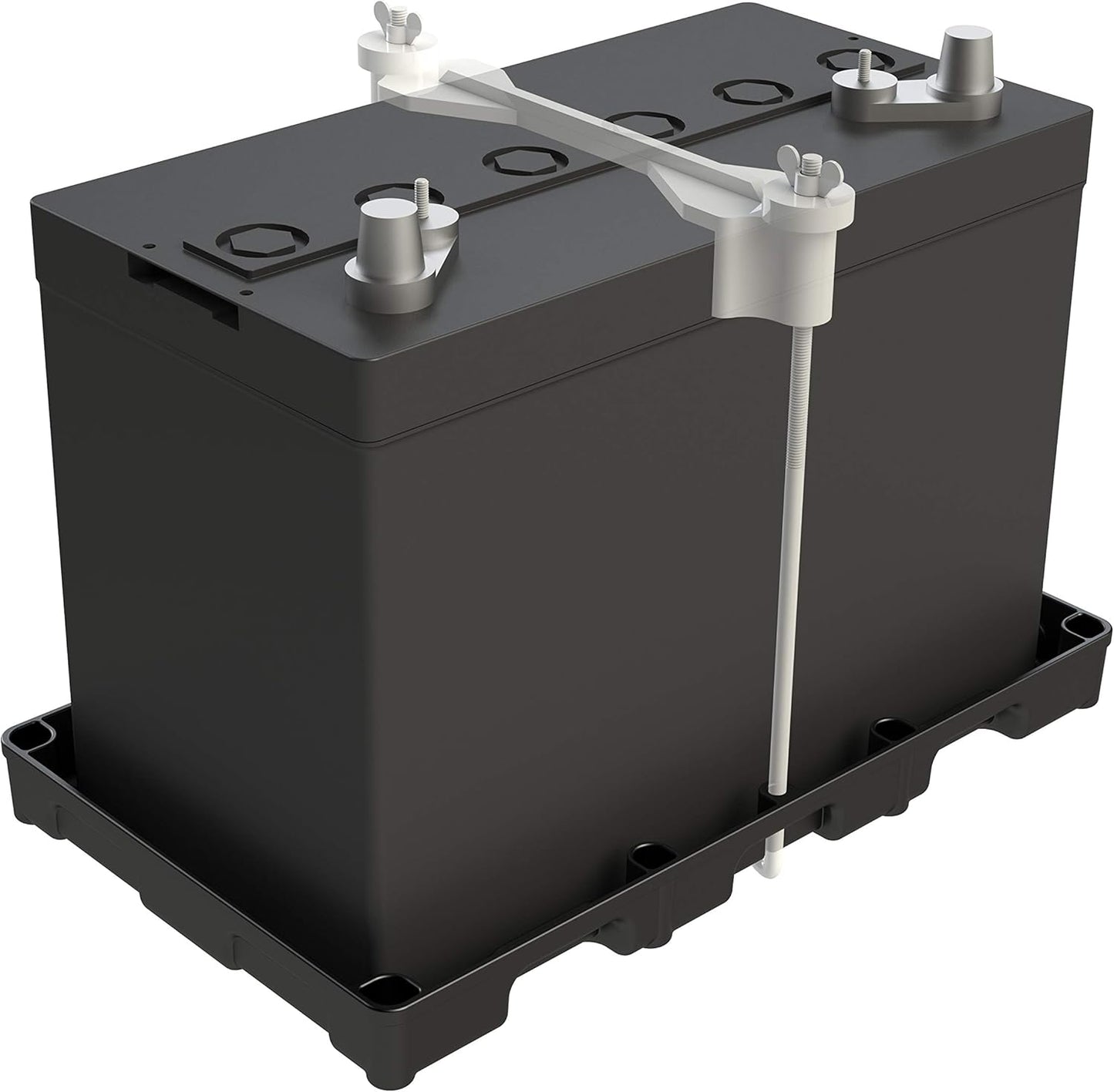 NOCO BT31S Schwarze Schwerlast-Batteriewanne für Gruppe 24-31 für Kfz-, Marine- und Wohnmobilbatterien