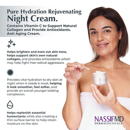 NASSIFMD Peri-Orbital Eye Cream and Pure Hydration Night Cream Bundle