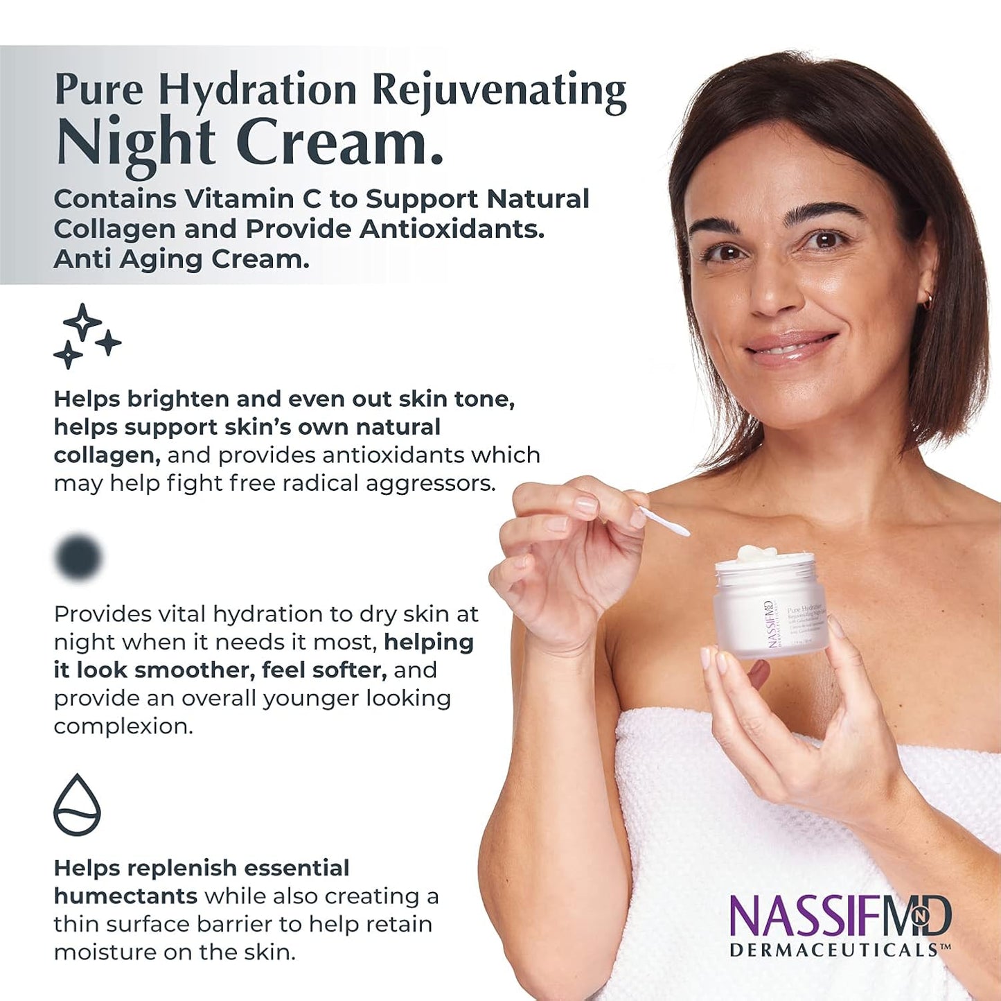 NASSIF MD Pure Hydration Rejuvenating Night Cream and Soft Focus Hydrating Day Cream Bundle