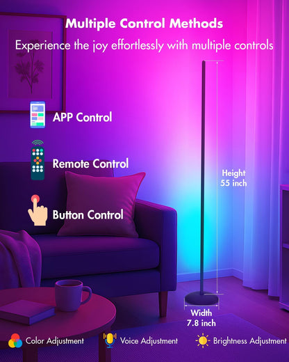 Vexinat LED Corner Floor Lamp Review: A Smart Lighting Game-Changer