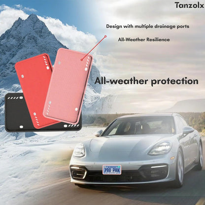2-Pack Clear License Plate Cover, Unbreakable Bubble Shield for US/Canada Car Tag, UV Protection, Heavy Duty License Plate Protector, Universal Fit (Screws Included)