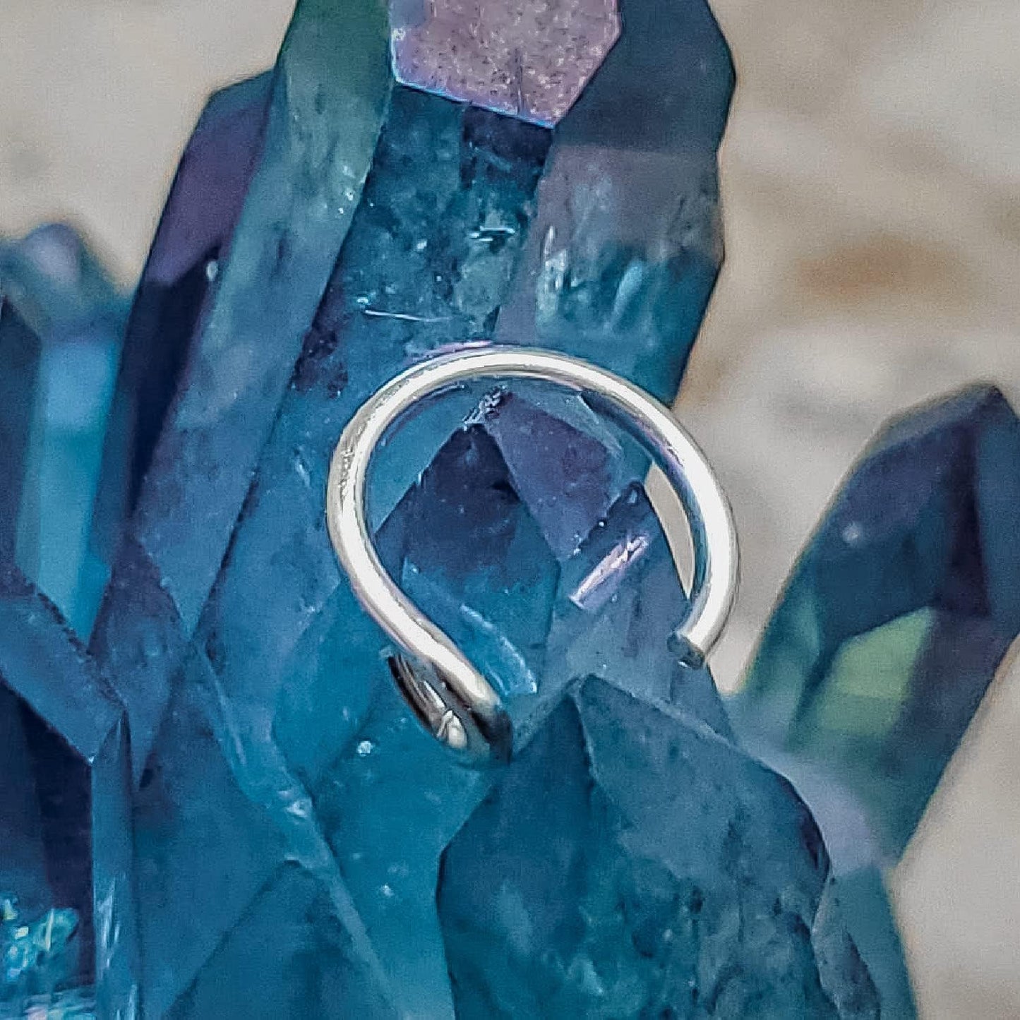 Effortless Style with EnCharmed's 925 Sterling Silver Fake Clip on Nose Ring
