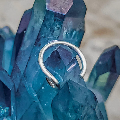 Effortless Style with EnCharmed's 925 Sterling Silver Fake Clip on Nose Ring