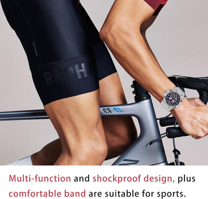 Herren Digitaluhr, Sportuhren für Männer Outdoor Militär Digital Analog Stoppuhr Wasserdicht Multifunktionale Armbanduhr