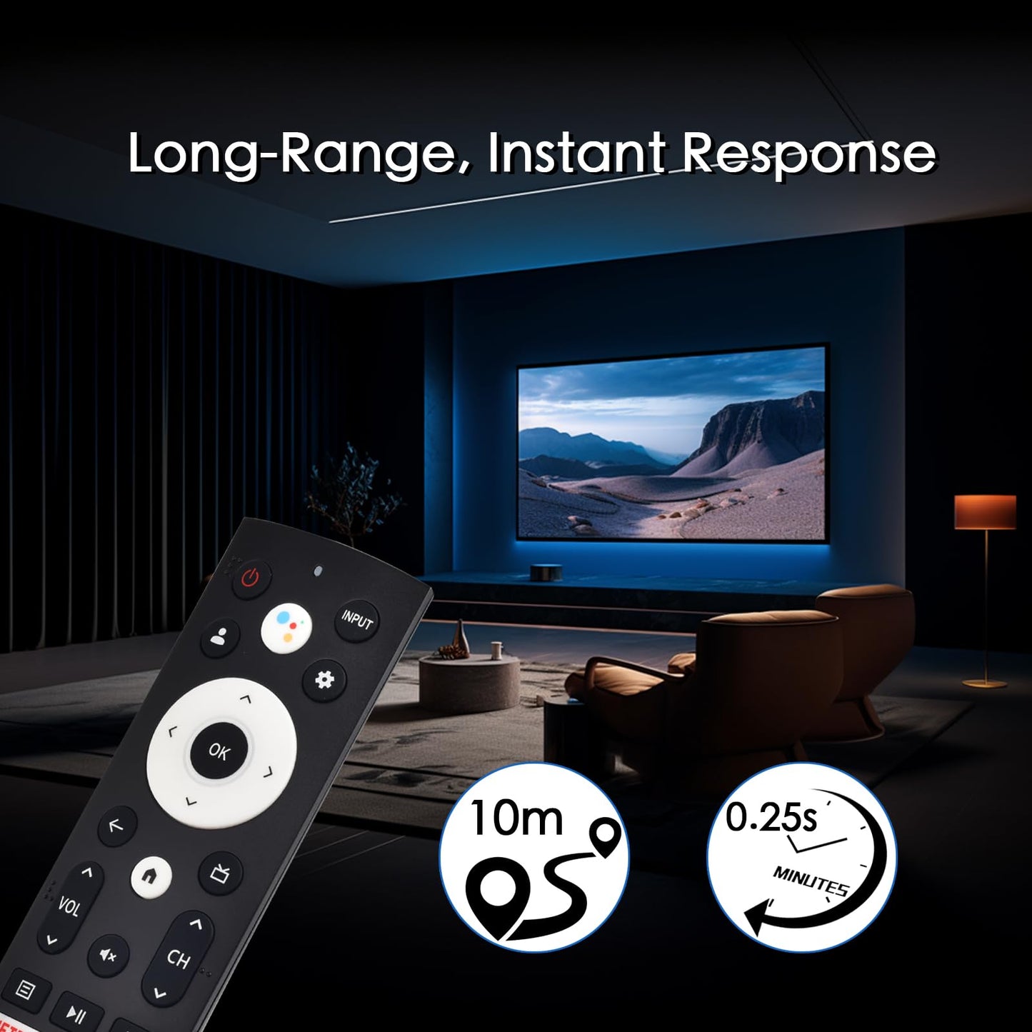 Replacement for Apple TV Remote,for Apple 4K/ Gen 1 2 3 4/ HD,A2169 A1842 A1625 A1427 A1469 A1378 A1218