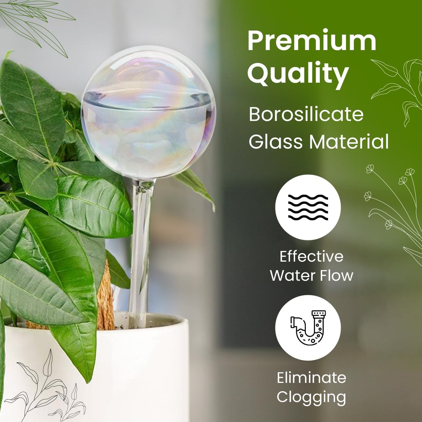 Iridescent Self Watering Globes: A Game-Changer for Indoor Plant Parents