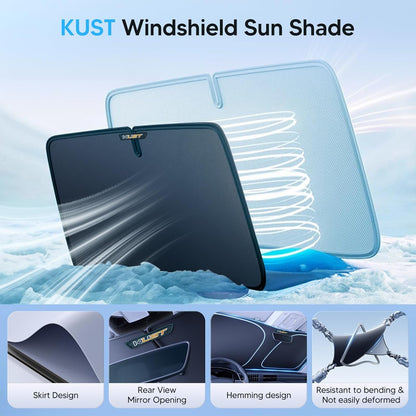 KUST Windshield Sun Shade for Tesla Model Y/Model 3: A Game-Changer for Your Daily Drive