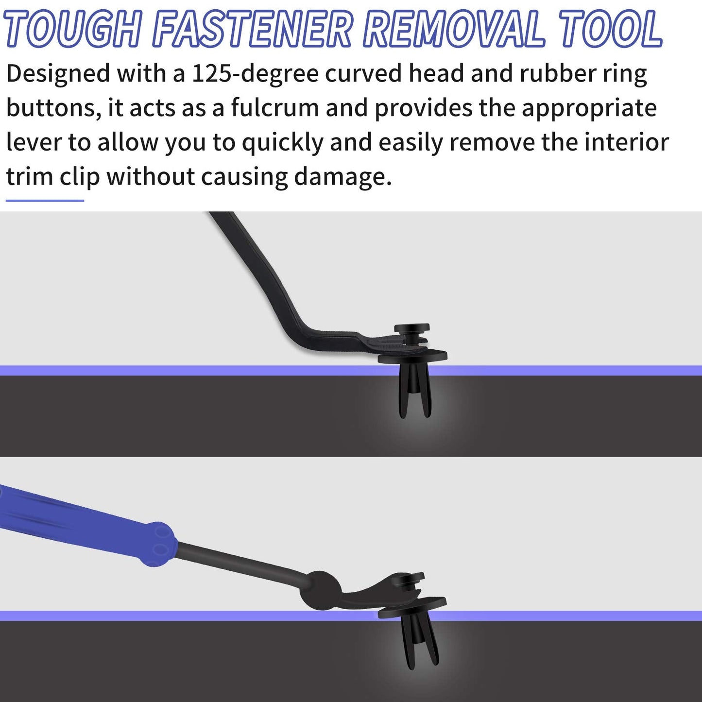 Wetado Trim Removal Tool, Car Upholstery Repair Kit, Car Door Audio Panel Trim Removal Set, Fastener Terminal Remover Tool Set Clips Pry Kit Auto Clip Pliers (8PCS Red)