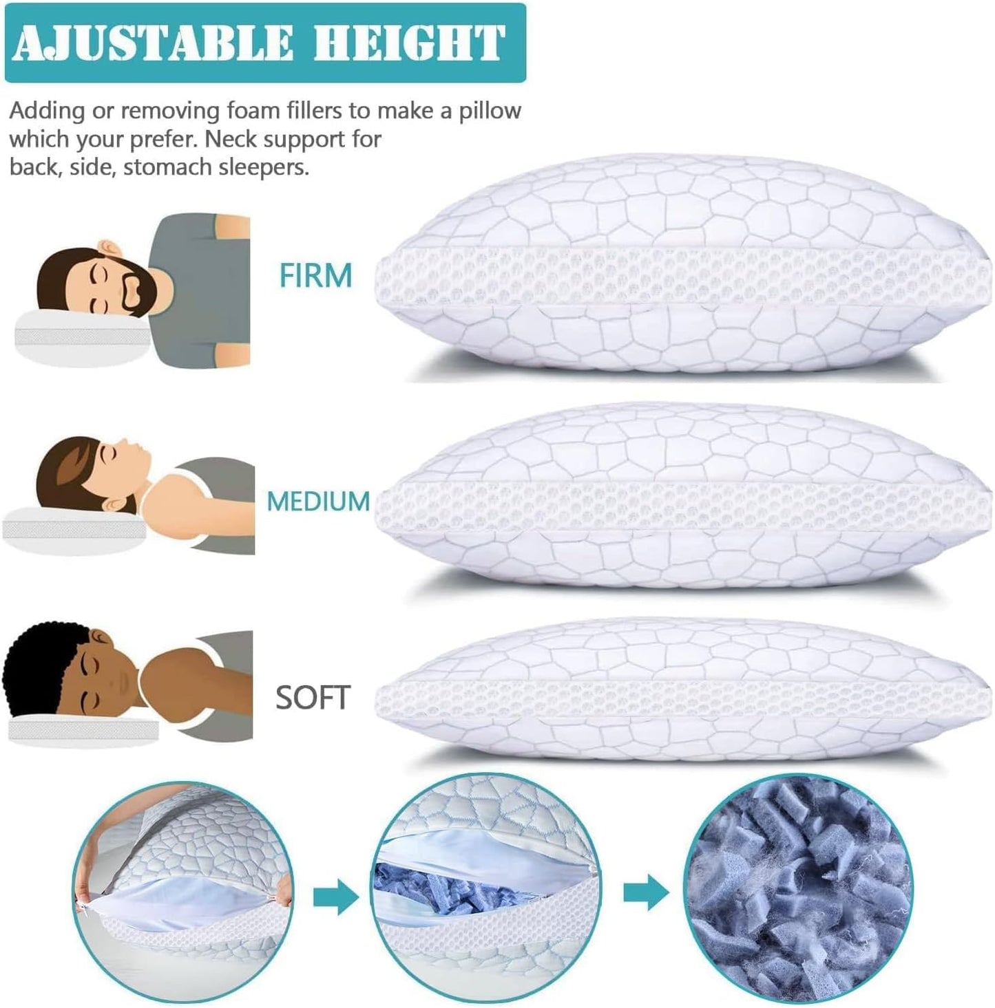 Upgrade Your Sleep with the QUTOOL Shredded Memory Foam Pillow