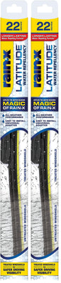 Rain-X 810363 Repellency Water Repellent Wiper Blades, 22" Windshield Wipers (Pack of 2), All Weather Streak-Free for Enhanced Visibility w/Water Repellency Formula [Amazon Exclusive]