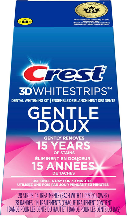 Crest 3D Whitestrips Age Renew Zahnaufhellungs-Kit für zu Hause, 21 Anwendungen, 28 Stufen weißere Zähne