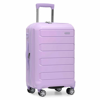Traveler's Choice Pagosa Hardshell Expandable Luggage with Spinner Wheels, Slate Blue, 3-Piece Set (22/27/30)