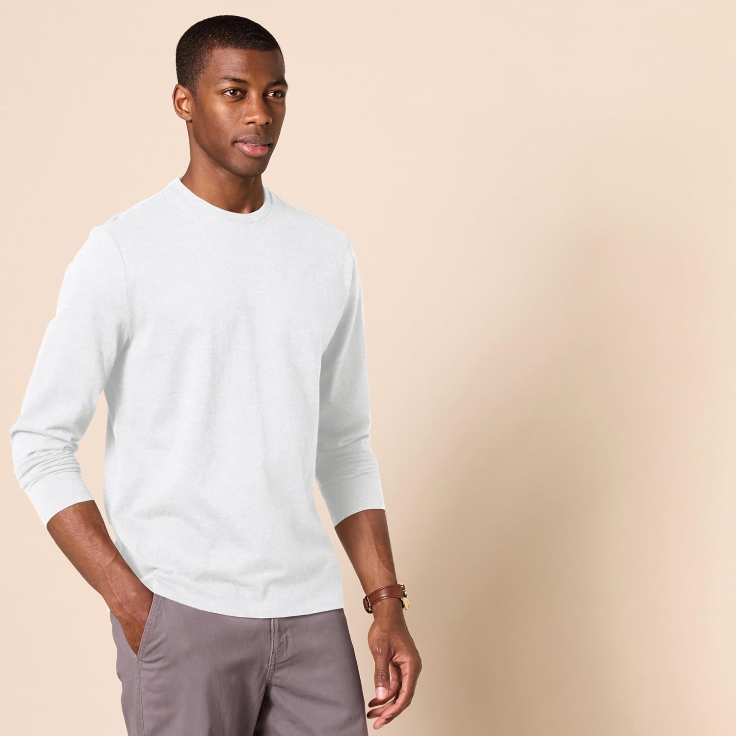 Amazon Essentials Mens Slim-Fit Long-Sleeve T-Shirt