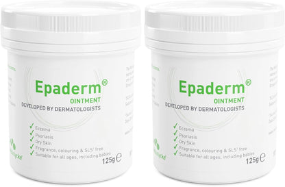 Epaderm Ointment for Eczema, Psoriasis and Dry Skin 1kg tub | 3-in-1 emollient formulated with clinically proven ingredients | Free from fragrance, colour, steroids, sodium lauryl sulphate (SLS) | Suitable for all ages, including babies