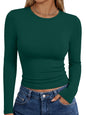 Trendy Queen Womens Long Sleeve T Shirts Fall Fashion Basic Y2K Tops 2026