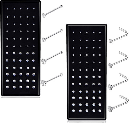 F:120pcs White Cz(20g Straight/L-shape)