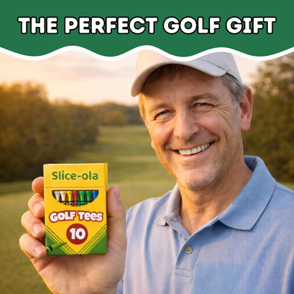 Funny Golf Tees | Novelty Box, 3.25" Wooden Tees | Iconic Packaging | Funny Golf Accessory for Golfers