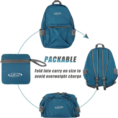 G4Free 20L Lightweight Packable Backpack Foldable Travel Hiking Daypack for Men and Women
