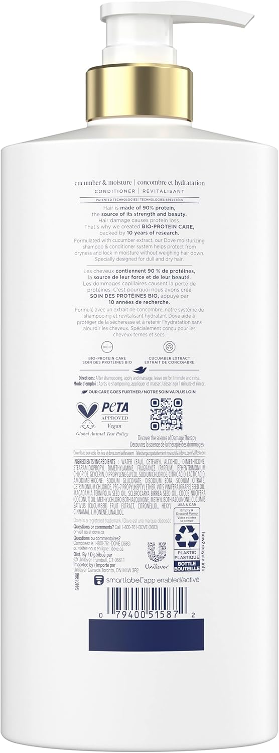 Dove Intensive Repair Shampoo für geschädigtes Haar mit flüssiger Bio-Protein-Pflege, 828 ml